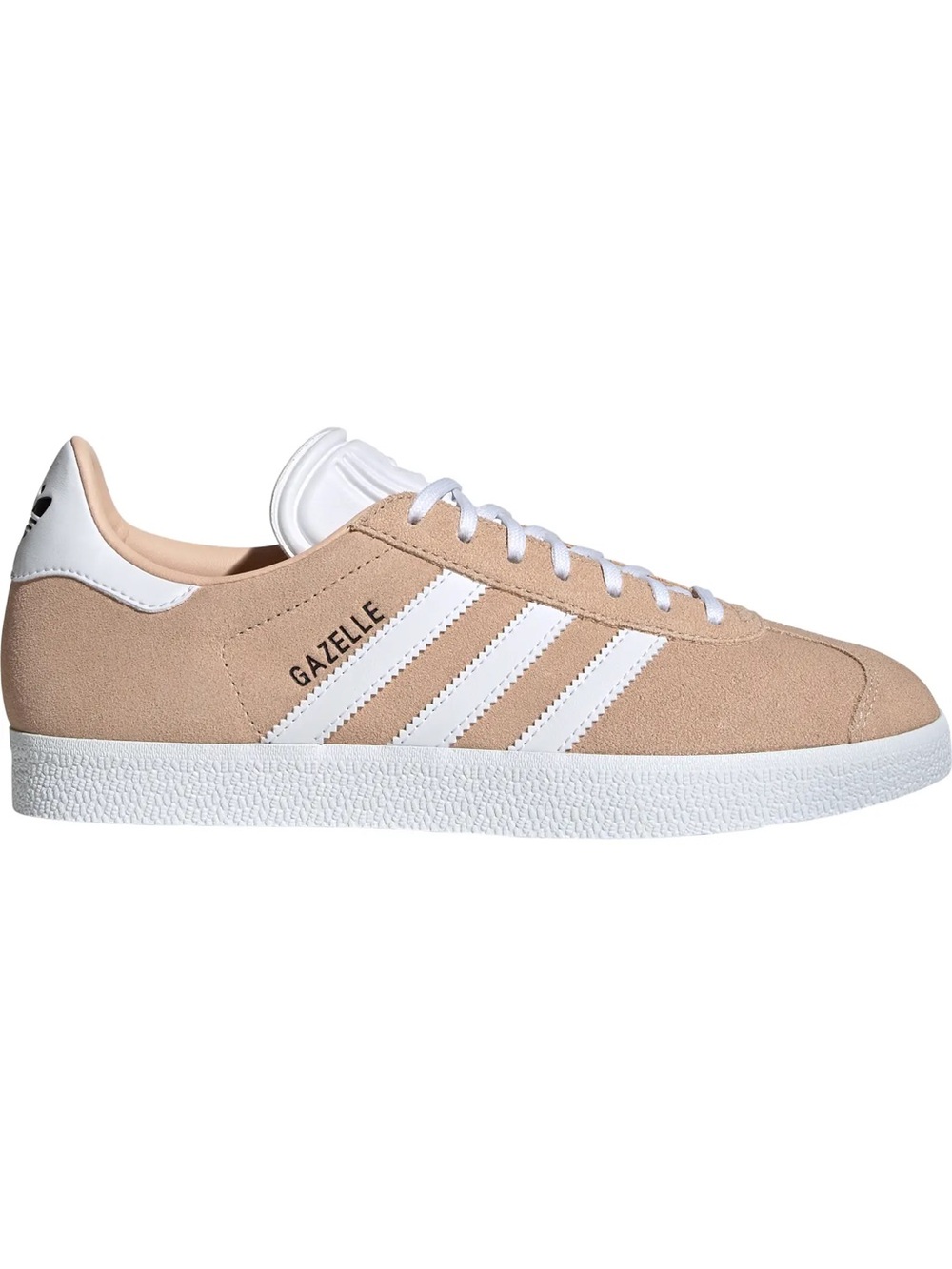 adidas Gazelle Suede Sneaker in Beige and White